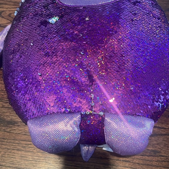 Shimmeez Oliver the Owl Plush / FLIP SEQUINS stuffed animal - Picture 4 of 9